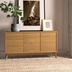 TU MESITA - Recibidor Contemporáneo Escalar Marrón 145 cm