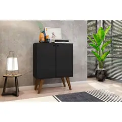 TU MESITA - Aparador clásico 2 puertas Santana color Negro