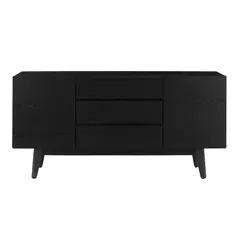 TU MESITA - Aparador moderno multiusos Nicolás color Negro