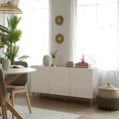 TU MESITA - Aparador Minimalista Arhbo Blanco 140 cm