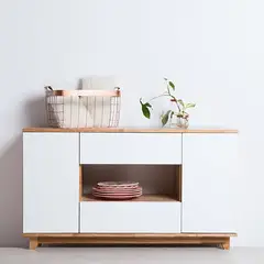 TU MESITA - Aparador Vajillero Belu 120 cm BlancoDuna