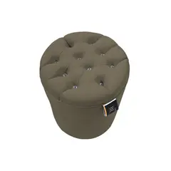 BARAKA HOME - Puff Moura Standard - Beige Oscuro