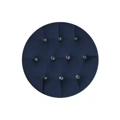 BARAKA HOME - Puff Moura Standard - Azul Marino