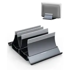 MOMAX - Soporte Vertical para Laptop Macbook Tablets Doble Ranura KH18