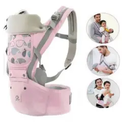 GENERICO - Canguro para Bebé Ergonómico Ballena 3 en 1 Rosado
