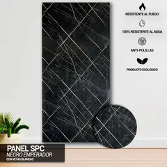 VIDAR - PANEL MARMOL SPC NEGRO EMPERADOR - VENTA POR UNIDAD