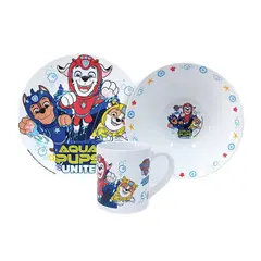 SCOOL - Vajilla Infantil Paw Patrol+Taza Ceramica
