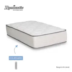 ROMANTIC - Colchón Cuna para Bebes con Resorte Plomo