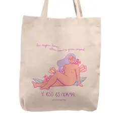 KUSTOMIT - Bolso Tela Tote Bag Cartera Playa - Florecer