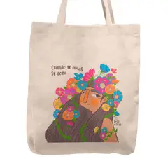 KUSTOMIT - Bolso Tela Tote Bag Cartera Playa - Cuando te amas se nota