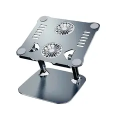S&T - Soporte Para Laptop corporativos ST for Business Aluminio With Fan Cooling HT619 Gris