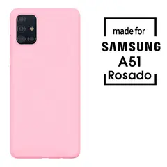 Silicone Case Para A51 Rosado