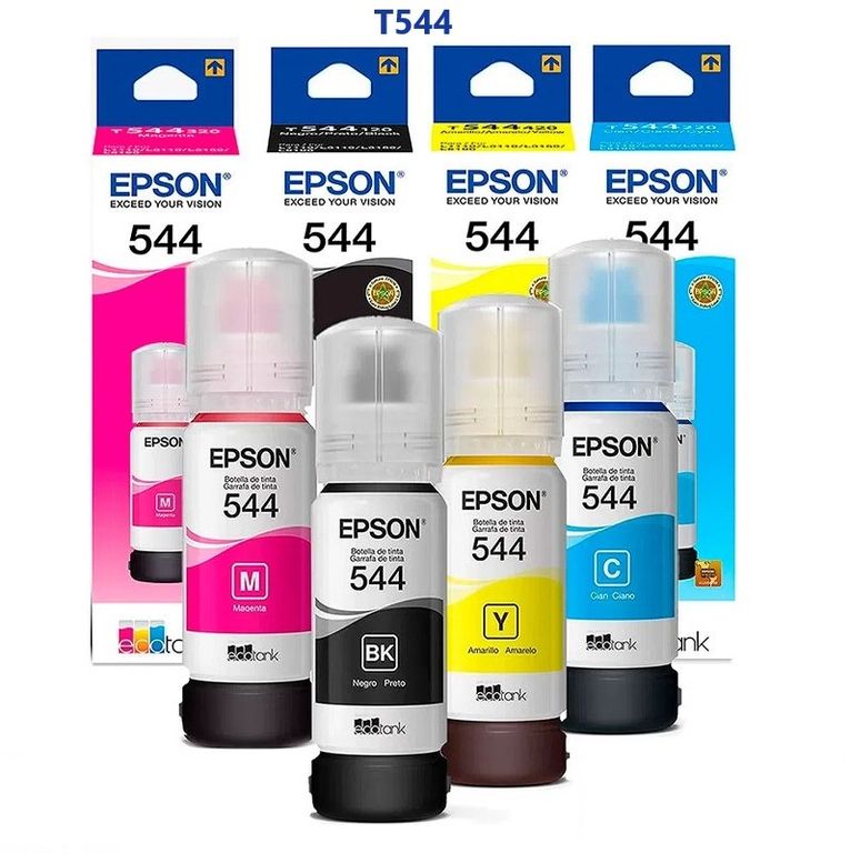 Tinta T544 Kit x4 Colores CMYBK