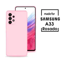 SAMSUNG - Silicone Case Para A33 Rosado