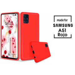 Silicone Case Para A51 Rojo