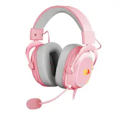 REDRAGON - Audífonos Gamer Zeus X H510p-rgb Pink