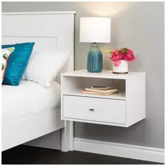 VENTITAS HOME - Velador Flotante Milanna Blanco