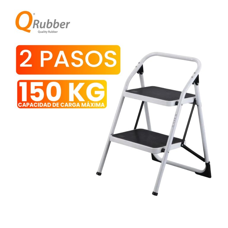 Escalera plegable de acero 2 peldaños -
