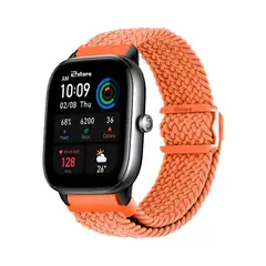 GENERICO - Correa de Nylon Compatible con Amazfit GTS4 Mini Naranja