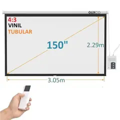 GENERICO - MONTECH-Ecran Eléctrico 150Pulg 43 305x229 mVinilMotor Tubular