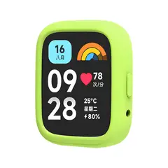GENERICO - Case de Silicona Compatible Para Redmi Watch 3 Active Verde Limon