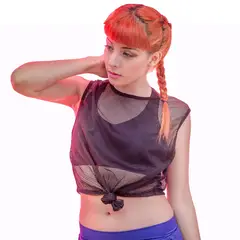 KINETIX - Polo Manga Cero Red Nudo Negro Mujer