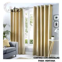 GENERICO - CORTINA CON ARGOLLAS PARA VENTANA