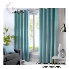 GENERICO - CORTINA CON ARGOLLAS PARA VENTANA