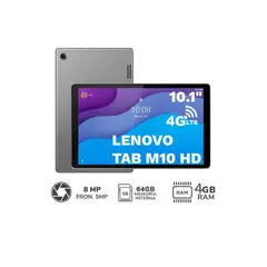 LENOVO - Tablet 10 TAB M10 TB-X306X 4G LTE 4GB + 64GB - Platinium Grey