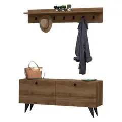 GENERICO - Zapatera con Perchero Shida - Petrox Home