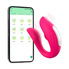 BUYPAL - Vibrador App Bluetooth Doble Inalambrico Punto G Clitoris Recargable