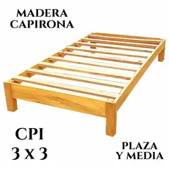 GENERICO - TARIMA 1.5 PLZ MADERA CAPIRONA MODELO CPI 3X3