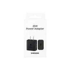 SAMSUNG - Adaptador Cargador 25W USB C Sin Cable Original - Negro