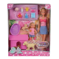 STEFFI LOVE - Juguete Muñeca Animal Feliz con Perro