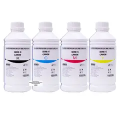 GENERICO - Botella de Tinta Compatible Litro Para Canon GI190 Negro y Colores