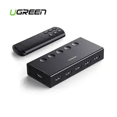 UGREEN - SWITCH HDMI 5 EN 1 4K 60HZ CON CONTROL REMOTO 25857