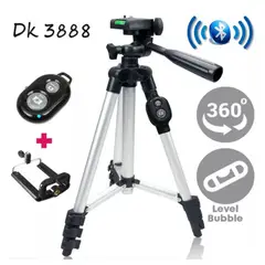 GENERICO - Trípode Regulable Con Control Remoto 120m Para Cámara Celular