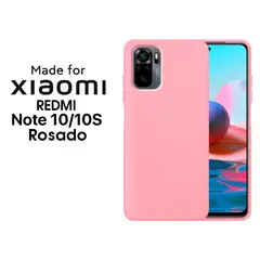 XIAOMI - Silicone Case Para Redmi Note 1010S Rosado