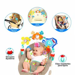 HUANGER - Arco de Coche con Juguetes Multisensoriales Diseño Cangrejo