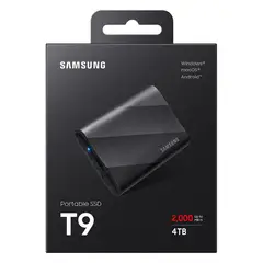 SAMSUNG - Disco externo SSD T9 4TB 3.2 USB C 2000MB/S