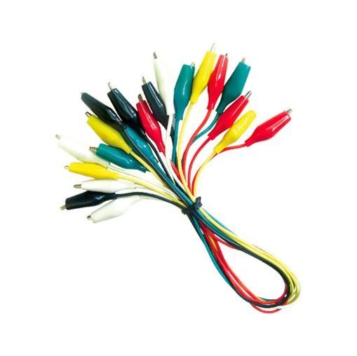 Set 10 Cables con cocodrilos NB-413