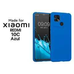 XIAOMI - Silicone Case Para Redmi 10C Azul