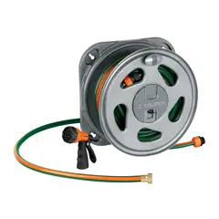 TRUPER - Manguera reforzada 3 capas 1/2" 20m + pistola de riego + portamanguera