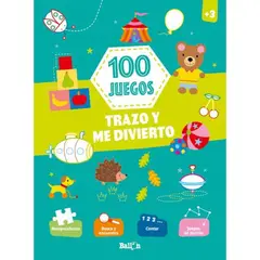 GENERICO - Libro Infantil 100 Juegos - Trazo y me Divierto