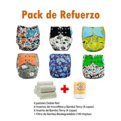 GENERICO - Pañal Ecológico de Tela - Pack de Refuerzo