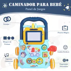 GENERICO - ANDADOR - CAMINADOR MUSICAL DIDACTICO PARA BEBE CON PIZARRA