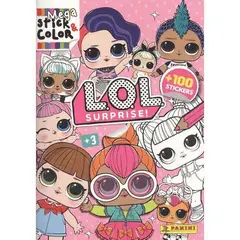 GENERICO - LOL SURPRISE STICK & COLOR LIBRO DE PEGATINAS MODELO 2