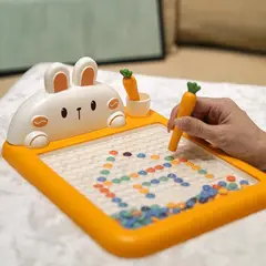 GENERICO - TABLERO MAGNETICA DE DIBUJO CON BOLIGRAFO MAGNETICO RABBIT