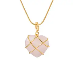 GENERICO - Collar de mujer con ópal acero inoxidable enchapado