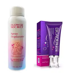 BIOAQUA - PACK CREMA DEPILADORA SPRAY Y CREMA BLANQUEADORA ZONAS